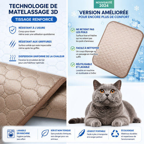 Tapis Rafraîchissant Respirant pour Chien