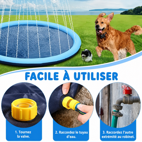 Tapis Rafraîchissant à Eau pour Chiens, Animaux et Enfants