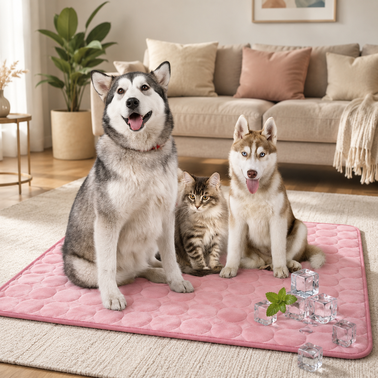 Tapis Rafraîchissant Ice Silk – Confort Été pour Chien