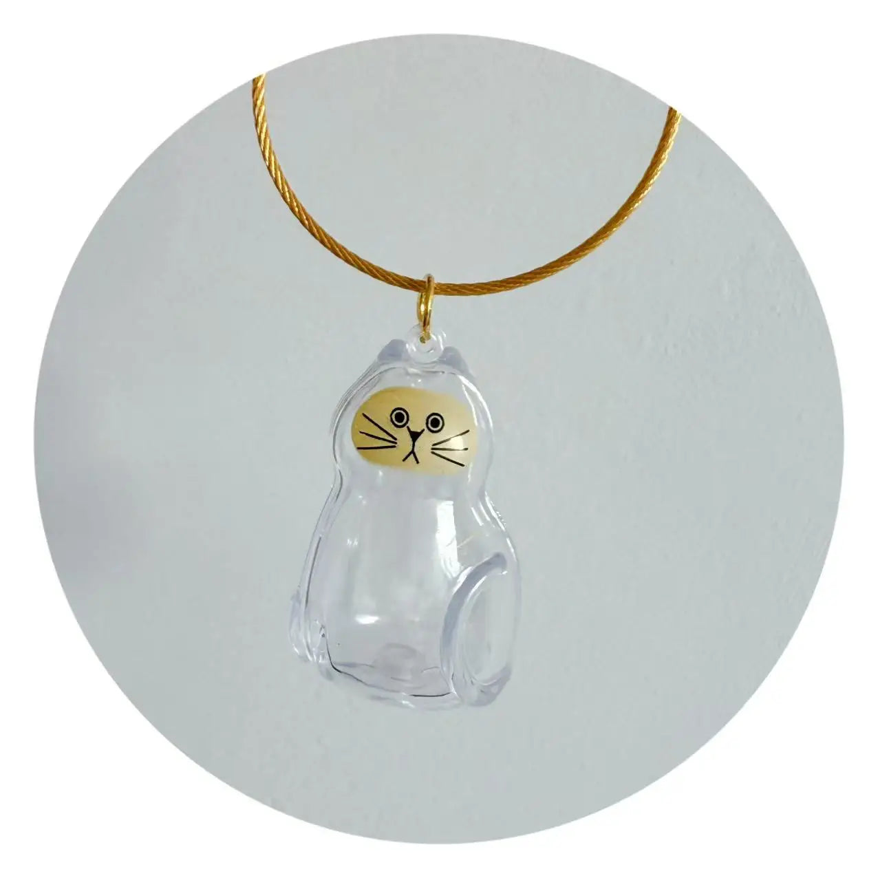 Porte-Clés Capsule Souvenir Poils d'Animal – Médaillon Mémorial Chien & Chat